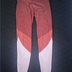 Old Navy Active Maroon Orange Pink Leggings | Size Medium